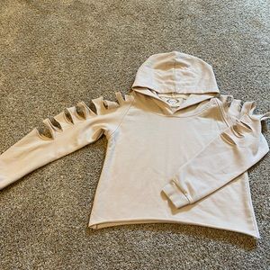 Mia Joy cropped sweatshirt with cutouts girls size 10
